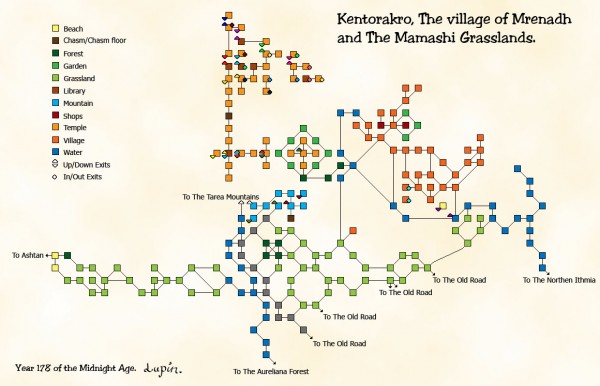 Kentorakro, The village of Mrenadh and The Mamashi Grasslands.